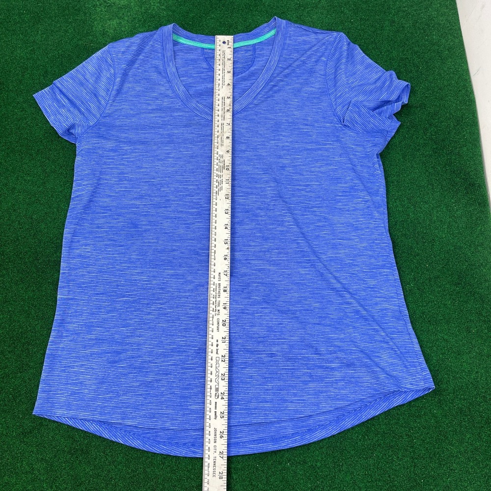 Danskin Womens Space Dye V-Neck Activewear T-Shirt Bundle Pink Blue XL 2-Pack - Picture 4 of 11